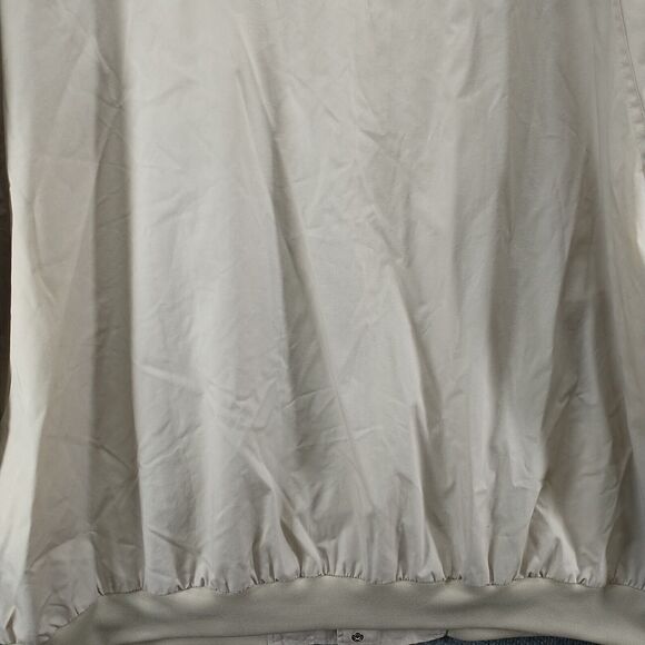 John Blair Men's Full Zip Bomber Jacket Tan 3XLT Long Sleeve Solid Lined - Picture 12 of 16